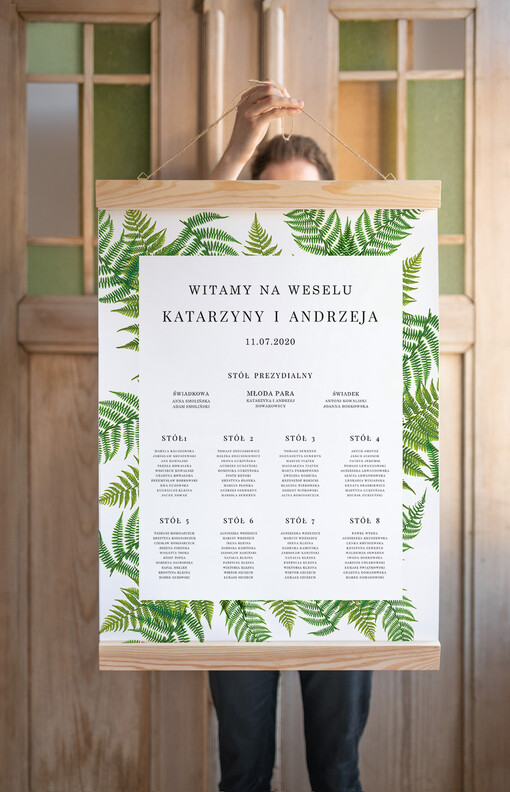  plan stołu plakat  plan stołów na wesele tablica z rozmieszczeniem gości