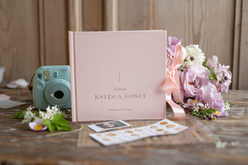  Rustykalne/retro ksiega zyczeń na wesele kolorowa personalizowana 