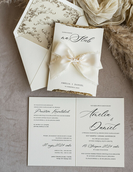  próbki zaproszeń zestaw próbkowy próbka zaproszeń ślubnych