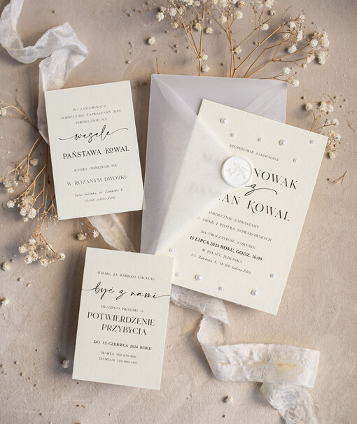  próbki zaproszeń Próbka zaproszenia ślubne 