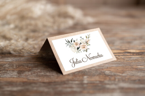  rustykalne winietki ślubne wizytówki dla gości weselnych, shabby chick rustykalne