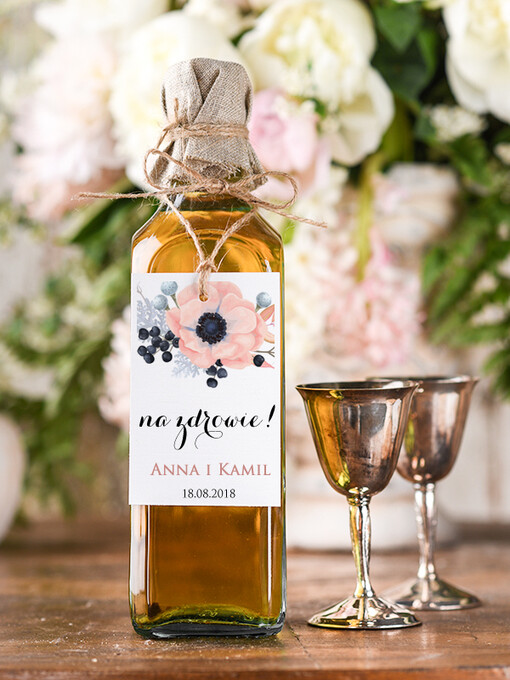  rustykalne etykieta na alkohol weselny, ekologiczne i rustykalne