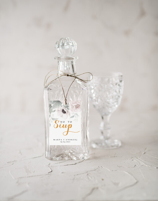  rustykalne zawieszki na wódkę weselną, ekologiczne i rustykalne