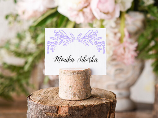  Boho/etno/pióra ozdobne winietki na ślub wizytówki dla gości weselnych