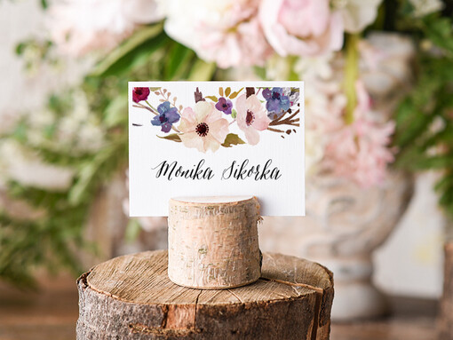  Boho/etno/pióra eleganckie winietki na stół weselny wizytówki ślubne