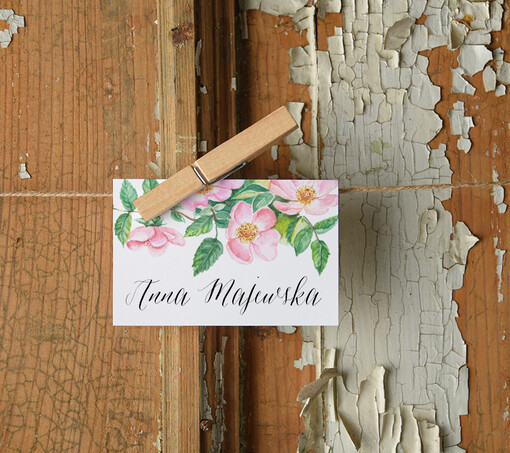  Boho/etno/pióra winietki ślubne wizytówki na stół weselny