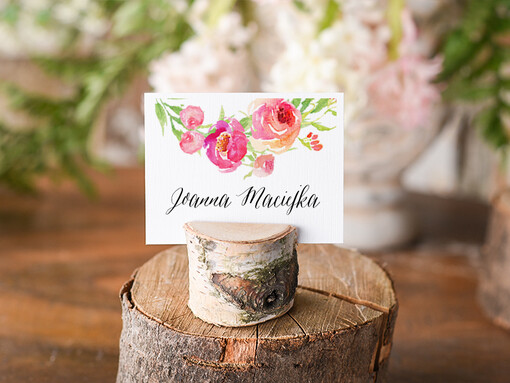  Boho/etno/pióra ślubne winietki na stół weselny