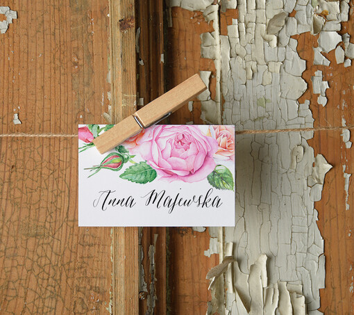  Boho/etno/pióra ślubne winietki wizytówki dla gości weselnych