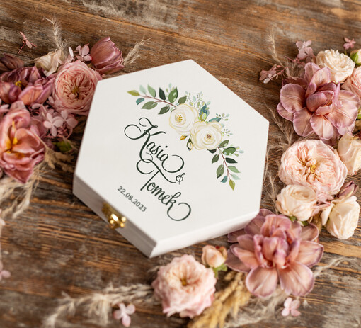  szkatułki personalizowana szkatułka na obrączki ślubne   geometryczna szkatułka na obraczki ślubne