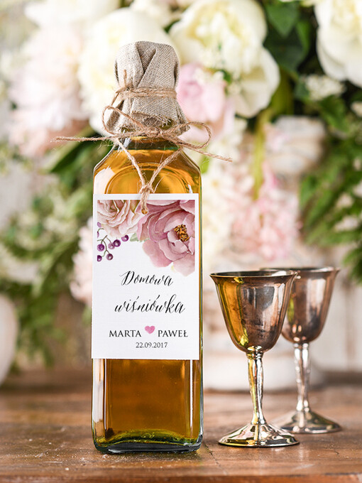  boho/etno/pióra zawieszki na wódkę weselną, boho wasz tekst