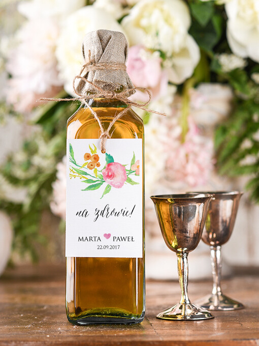  boho/etno/pióra zawieszka na alkohol weselny, boho duzo tekstow do wyboru