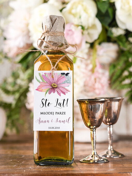  boho/etno/pióra zawieszka na alkohol weselny, boho wasza tresc