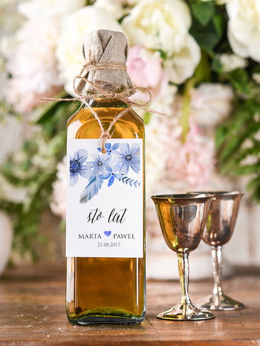  boho/etno/pióra zawieszki na alkohole weselne, boho wasza tresc