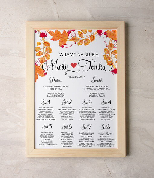  Plakaty Boho tablica z rozmieszczeniem gości plan stołów weselnych, w stylu boho romantyczne kwiaty\\