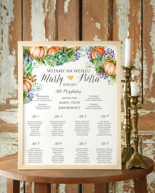  Plakaty Boho planer ślubny plan usadzenia gości na weselu, plakaty boho kwiaty eteryczne