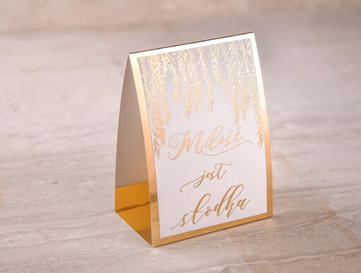  Glamour numerek stojak na stół weselny, złoto klasyczna elegancja w stylu glamour