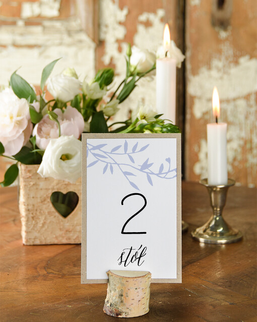  Otwarte jednokartkowe tabliczka z numerem stołu weselnego, eleganckie usadzenie gości