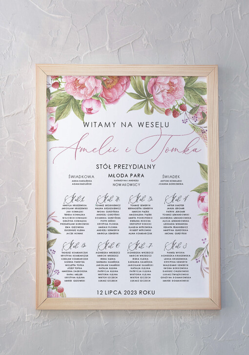  Plakaty Rustykalne plan stołów  weselnych usadzenie gości na weselu, ekologiczne i rustykalne wybierz swoj rozmiar