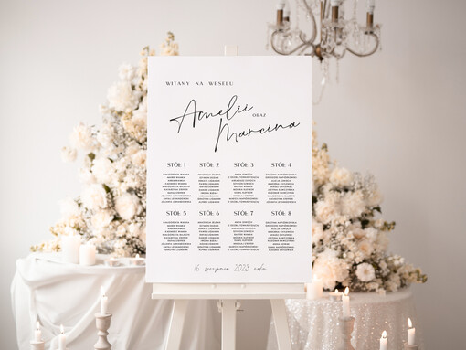  Plakaty Rustykalne prosty i nowoczesny plan stołów, tablica z planem stołów na wesele plan stołów weselnych prosty i nowoczesny plan usadzenia gości 