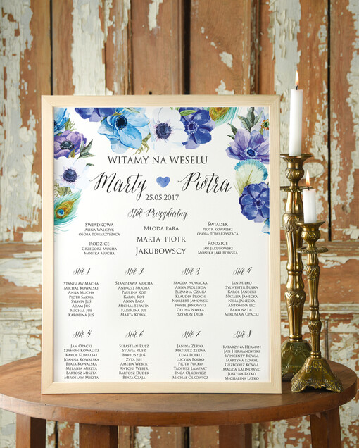  Plakaty Rustykalne tablica z rozmieszczeniem gości plan stołów weselnych, rustykalny styl wybierz rozmiar