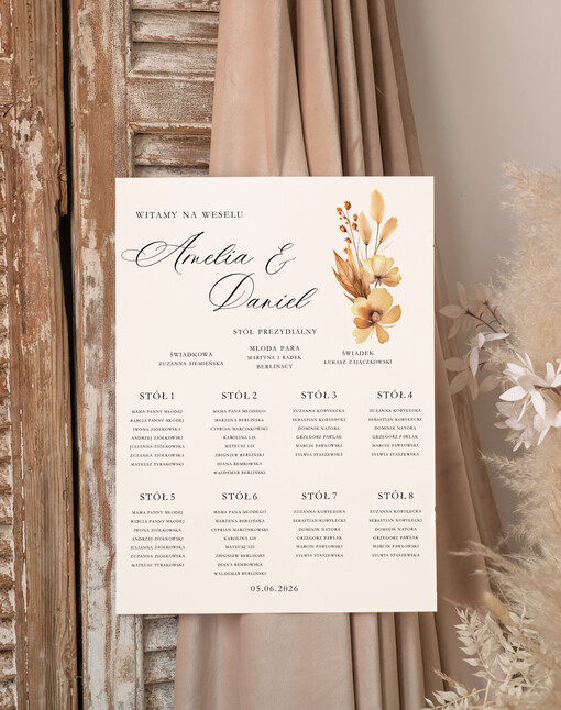  Plakaty Rustykalne plan stołów na wesele tablica z rozstawieniem stołów weselnych, plan usadzenia gości na weselu, plansza z usadzeniem gości na weselu, plan stołów na weselu