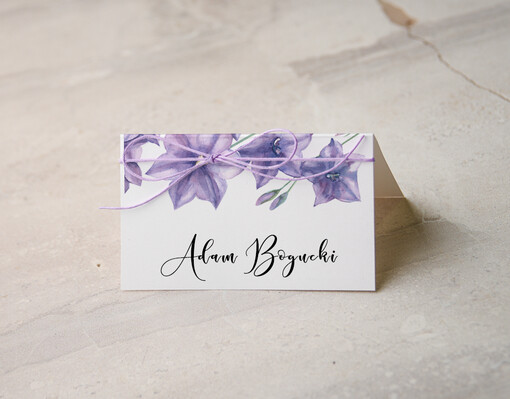  botaniczne podróżnicze  ślubne winietki wizytówki dla gości weselnych, eleganckie