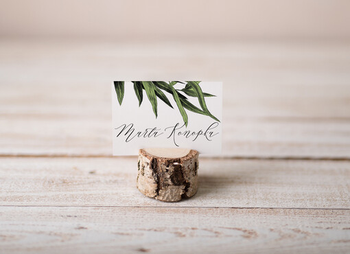  botaniczne podróżnicze  winietki ślubne wizytówki dla gości weselnych, rustykalne