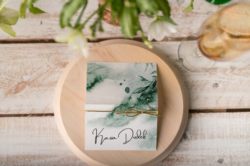  botaniczne podróżnicze  winietki ślubne wizytówki na stół weselny, eleganckie