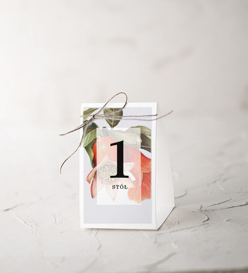  botaniczne podróżnicze  numerek stojak na stół weselny, kwiaty boho piekne kolory