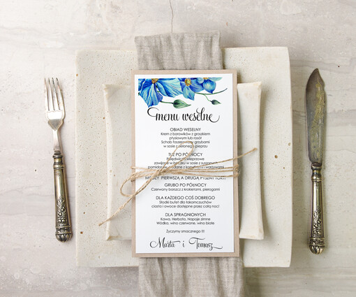 akwarele menu weselne na stoły karta dań weselnych, malowane akwarele wasza tresc
