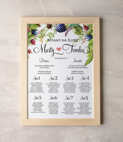  Plakaty Akwarele powitanie i usadzenie gości plan stołów weselnych, malowane akwarelkowe wzory dopasuj rozmiar