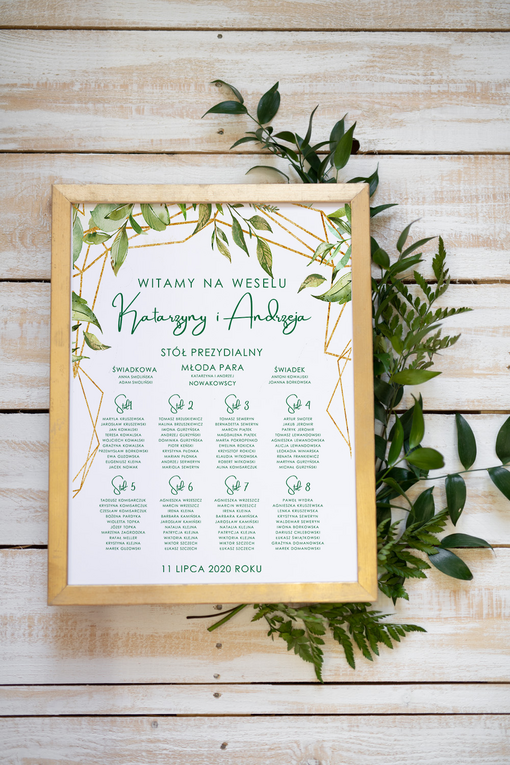  Plakaty botaniczne podróżnicze planer ślubny plan usadzenia gości na weselu, rozmiary do wyboru