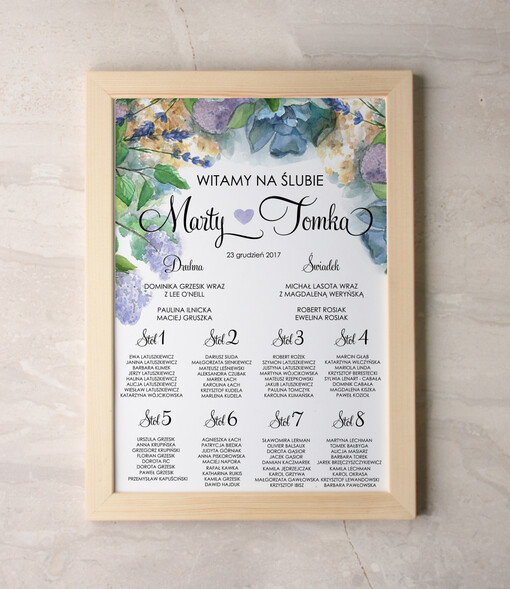  Plakaty botaniczne podróżnicze planer ślubny plan usadzenia gości na weselu, rustykalne w ekologicznym stylu