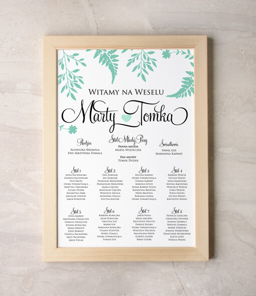  Plakaty botaniczne podróżnicze plansza ślubna plan stołów weselnych, rozmiary do wyboru