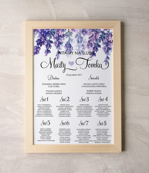  Plakaty botaniczne podróżnicze plansza powitanie gości i plan stołów w jednym, wybierz swoj wymiar w stylu rustykalnym