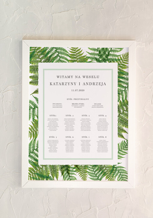  Plakaty botaniczne podróżnicze plansza powitanie gości i plan stołów w jednym, rustykalne wybierz swoj rozmiar