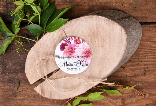  Zawieszki bileciki do prezentów podziękowania dla gości po weselu, zawieszki do własnej aranżacji