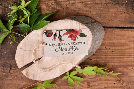  Zawieszki bileciki do prezentów pomysłowe podziękowania dla gości, zawieszki z waszymi imionami