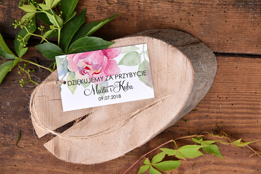  Zawieszki bileciki do prezentów ślubne upominki dla gości weselnych, oryginalne zawieszki do prezentów