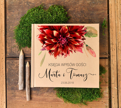  botaniczne album na zdjęcia i księga gości, rustykalna ty decydujesz o kazdym szczegole