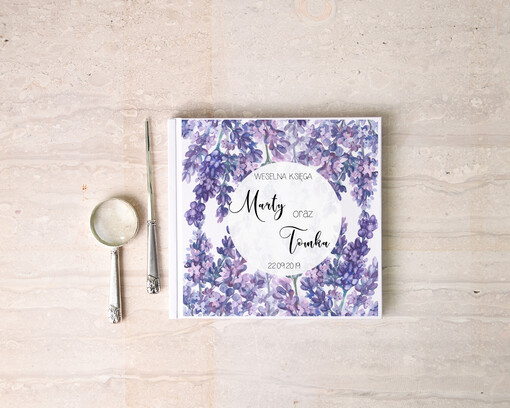  botaniczne nietypowa księga gości ślub i wesele, boho romantyczne kwiaty wasza tresc