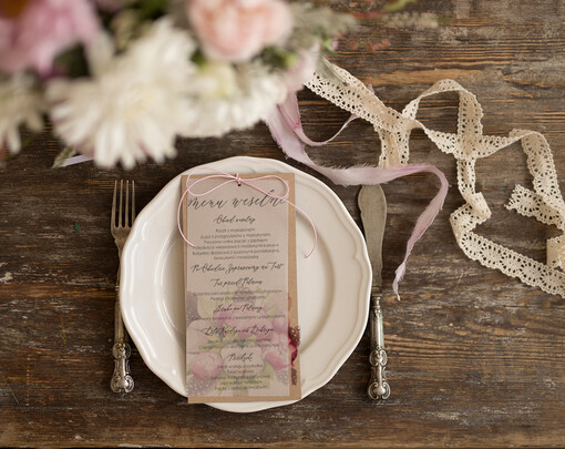  rustykalne menu ślubne z planem posiłków, rustykalne ekologiczne wasza tresc