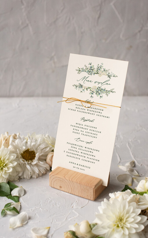  rustykalne karta dań weselnych menu weselne plan podawania posiłków, rustykalne dowolna treść