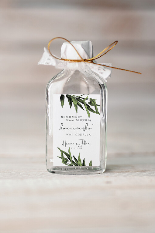  Butelki upominki podziękowania za przybycie po ślubie kacóweczki butelka z personalizacją  