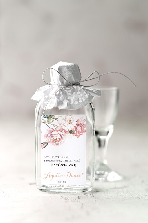  Butelki prezenciki dla gości weselnych, setki piersiowki buteleczki