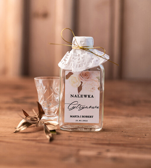  Butelki podziękowanie dla gości weselnych, malutkie buteleczki na alkohol