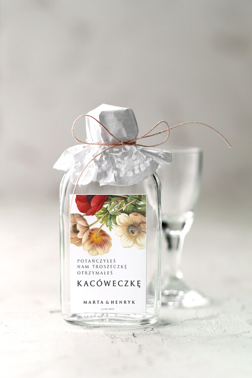  Butelki podziękowania prezenciki dla gości weselnych, małe buteleczki na nalewki