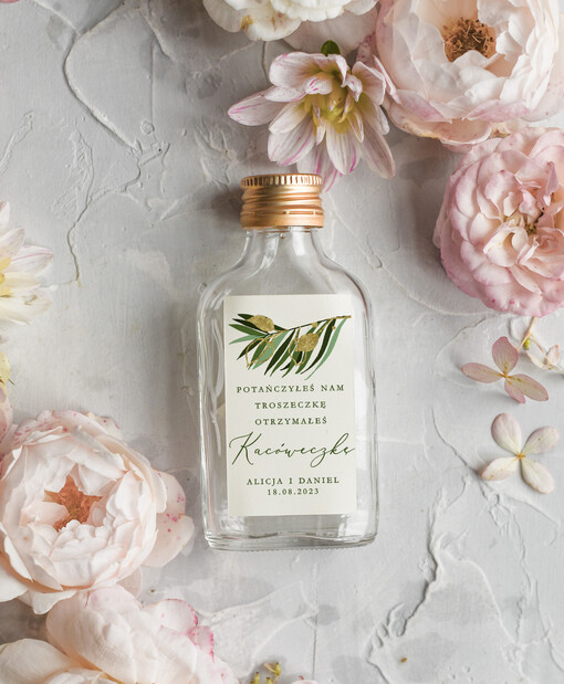  Butelki prezent dla gości weselnych, piersióweczki do własnego wypełnienia, małe butelki na podziękowania dla gości