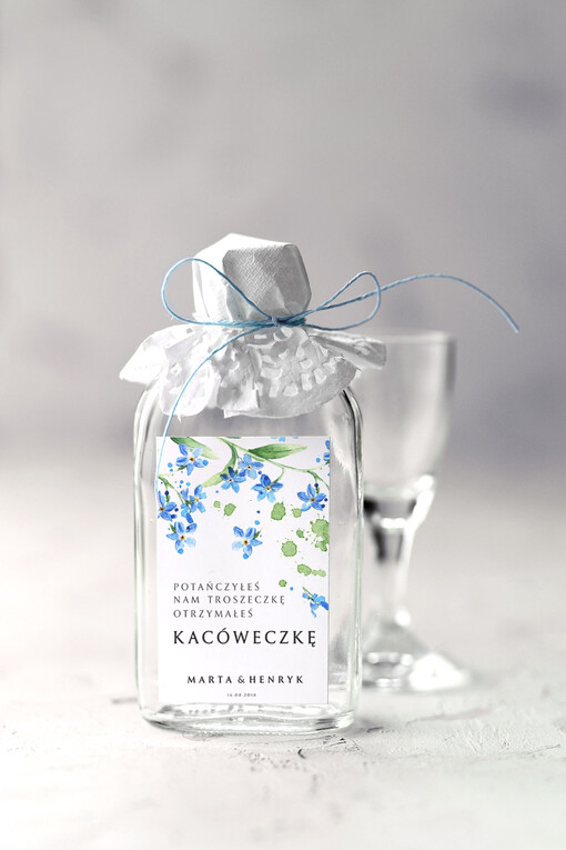  Butelki pamiątki dla gości weselnych, buteleki kacowki w podziękowaniu