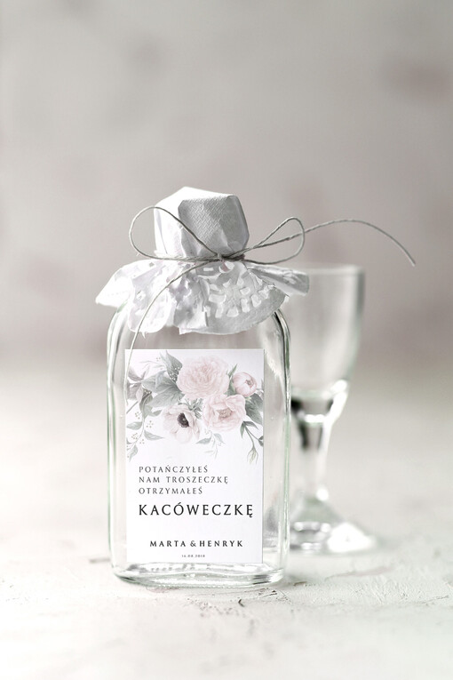  Butelki prezenty dla gości na weselu, piersiowki podziekowania kacowki